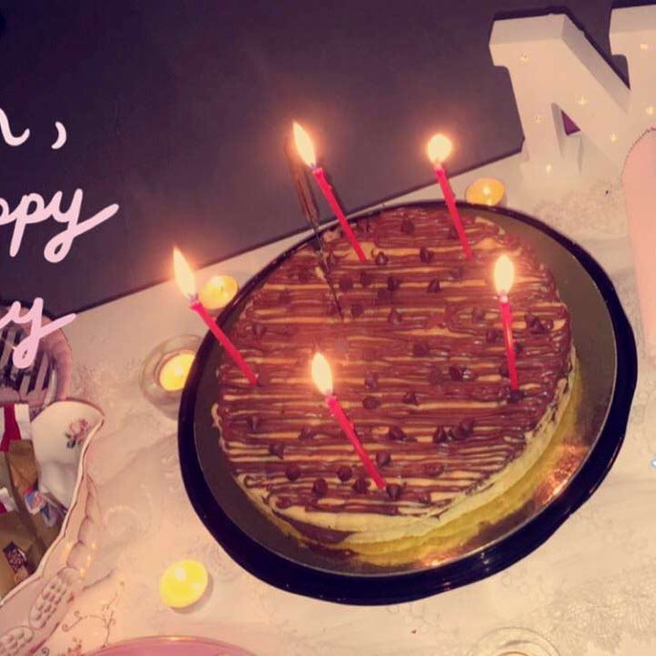 تصوير زبونتنا الغاليه ل كيكة الكوكيز ❤️كل عام وانت بخير العمر كله يارب #جدة #مكة#افراح#منا