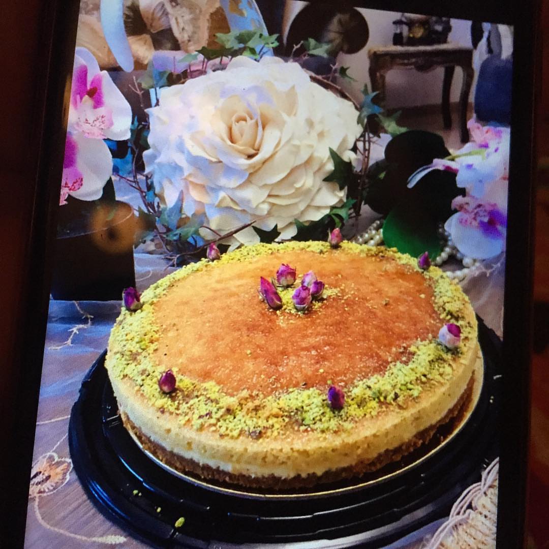 تشيز بسبوسة من اكثر الطلبات المحبوبة لزبايني الف عافيه عليهم يارب #تشيز_بسبوسه #كيك#حلى
