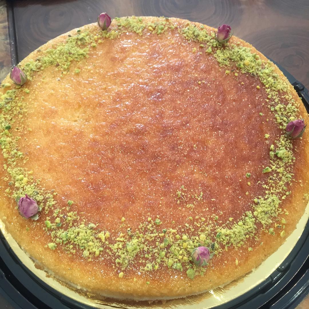 تشيز بسبوسة طلبية زبونتي بالعافية يارب #تشيز_البسبوسه #بسبوسه_محشيه #حلى #كيك