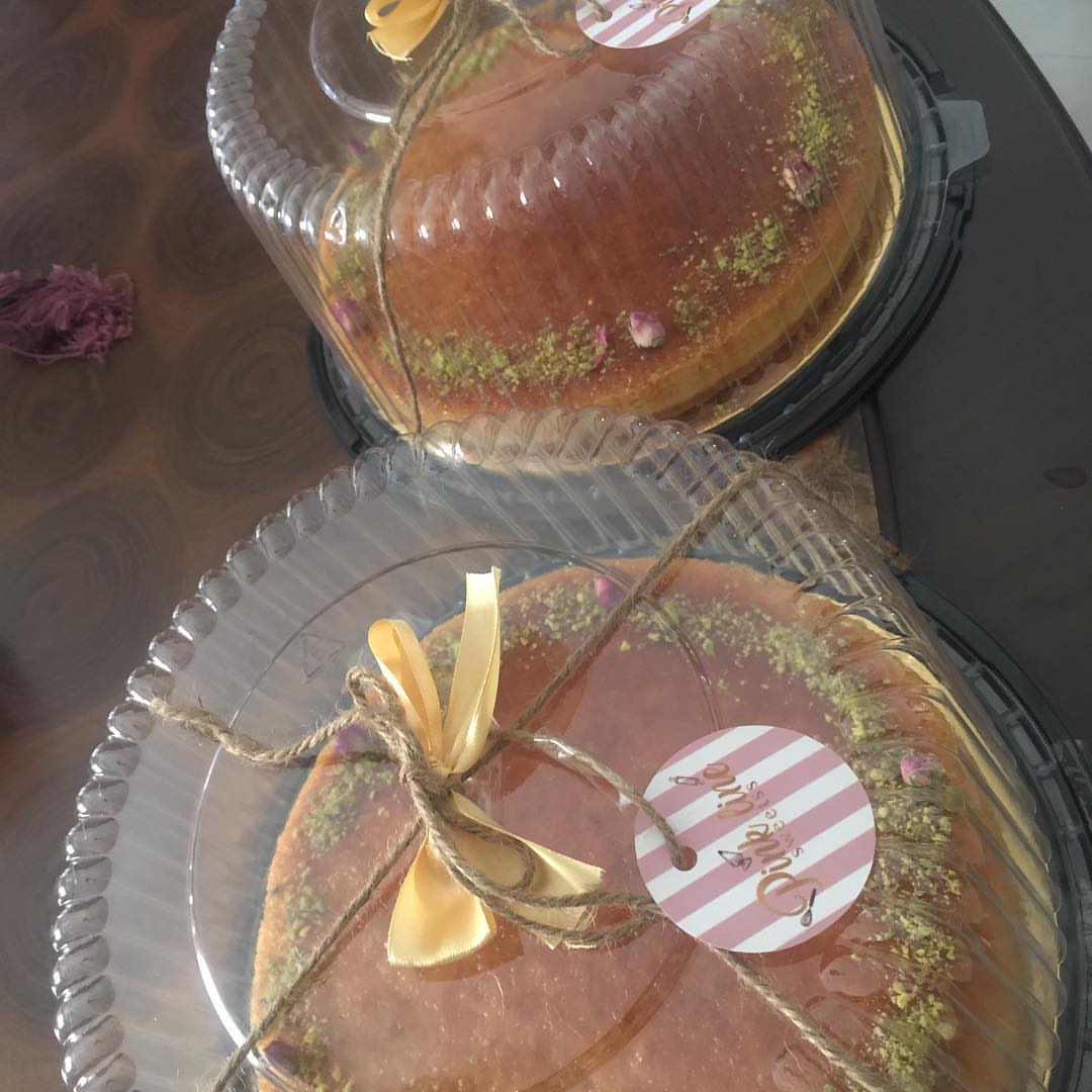 طلبيات زبايني بالعافيه عليهم يارب #تشيز_بسبوسه #كيك #حلى #بسبوسة