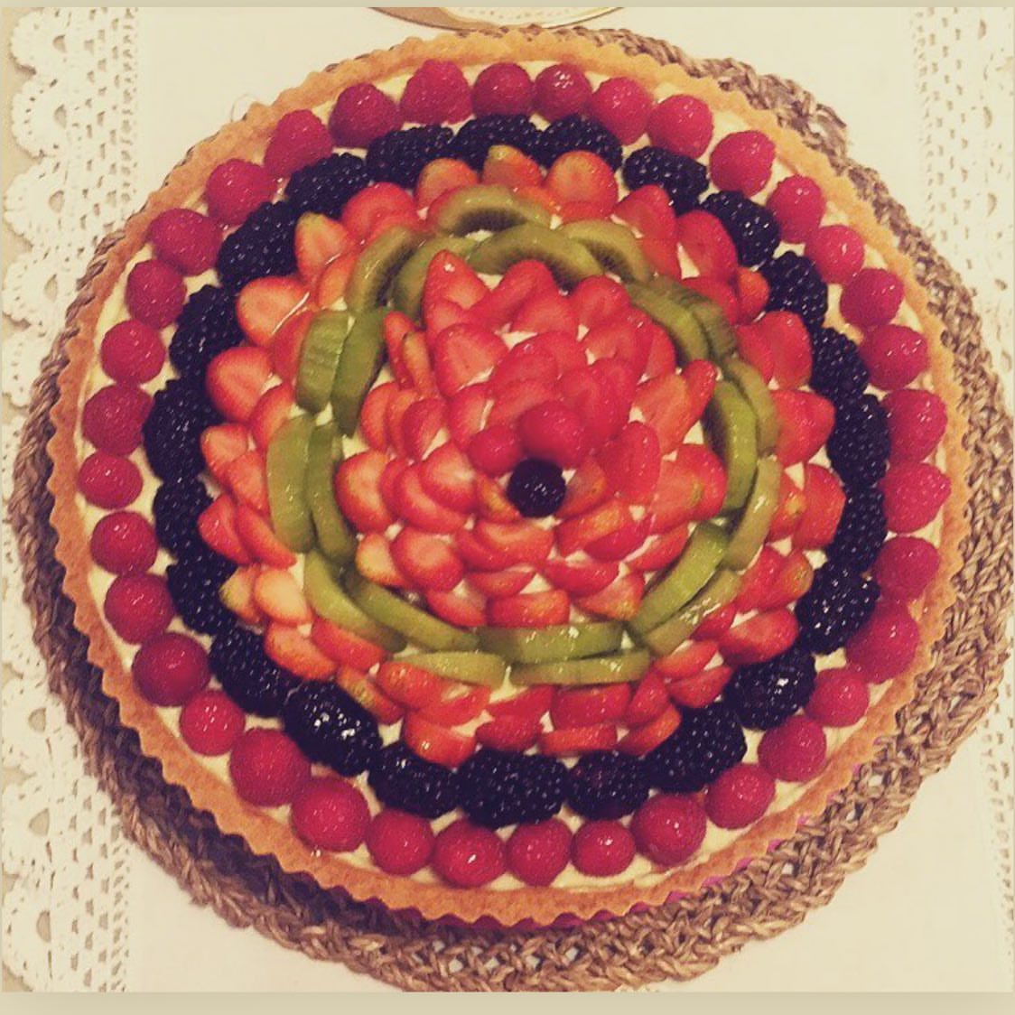 Fruit Tart Made with love . . For order: Whatsapp: #tart #fruit #fruit_tart #strawberry #j
