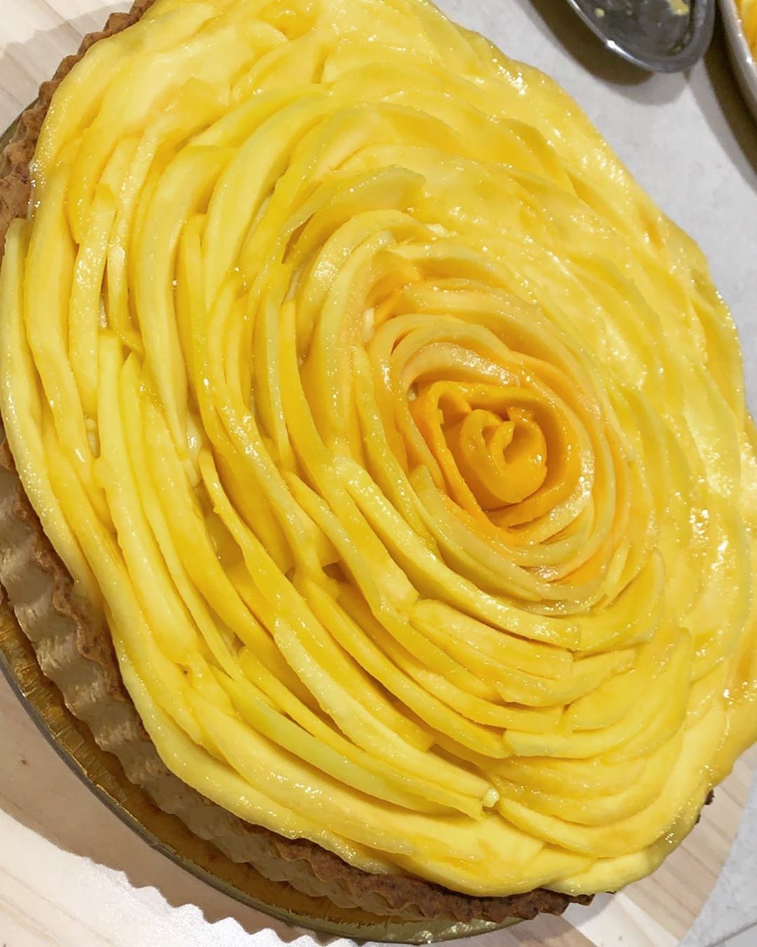 Our delicious mango tart #mango #tarts #ramadan2019 #لي_تارت #تارت_المانجو