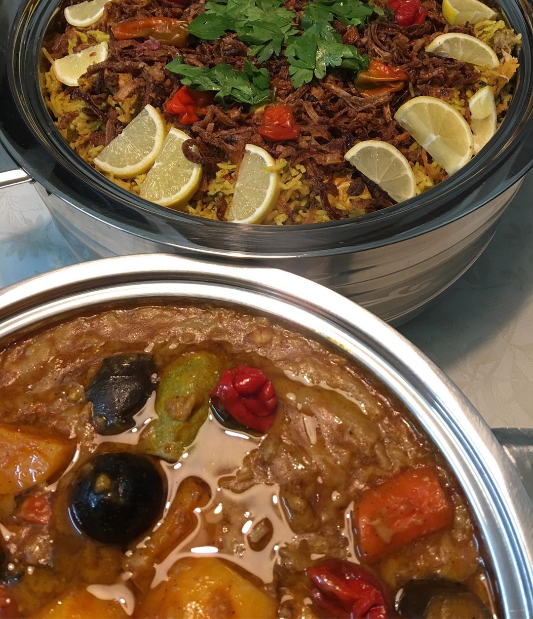 ماشاءالله لاقوة الا بالله طلبية الأخت منال الله يسعد قلبها مرقوق ورز برياني #طلبيات#حلويات