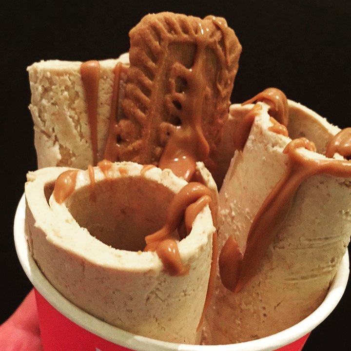 لوتس x لوتس #ايسكريم_رول #ايسكريم_على_الصاج #ايسكريم #حفلات #الرياض #ice_cream_rolls #icec