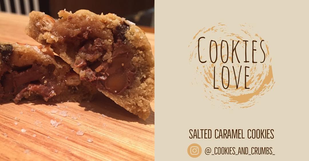 سالتد كراميل كوكيز salted caramel cookies . . #كوكيز_اند_كرمبز#حلى#حلويات#كوكيز#لذيذ#الريا
