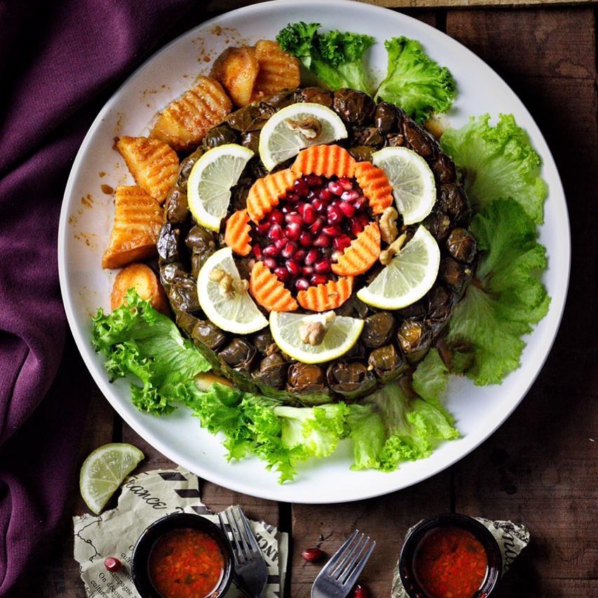 تشبع حواسك ،،وتملي عينك ،،وترضي ذوقك #السعودية #الرياض #ورق_عنب #food #beautiful #beauty