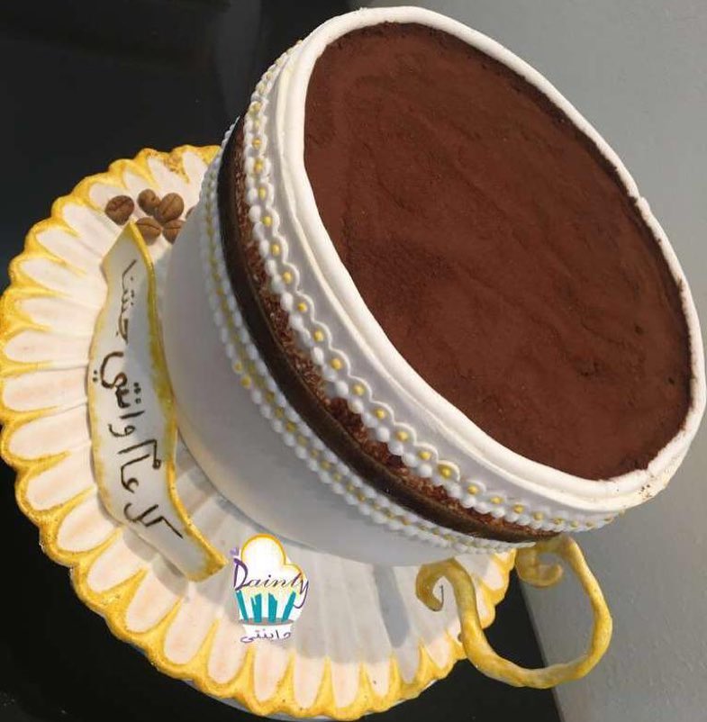 كيكة القهوة..❤️.. .. #كيك #فنجان_قهوة #قهوة #يمي #مساء_الخير #المدينه #المدينة_المنورة #ال