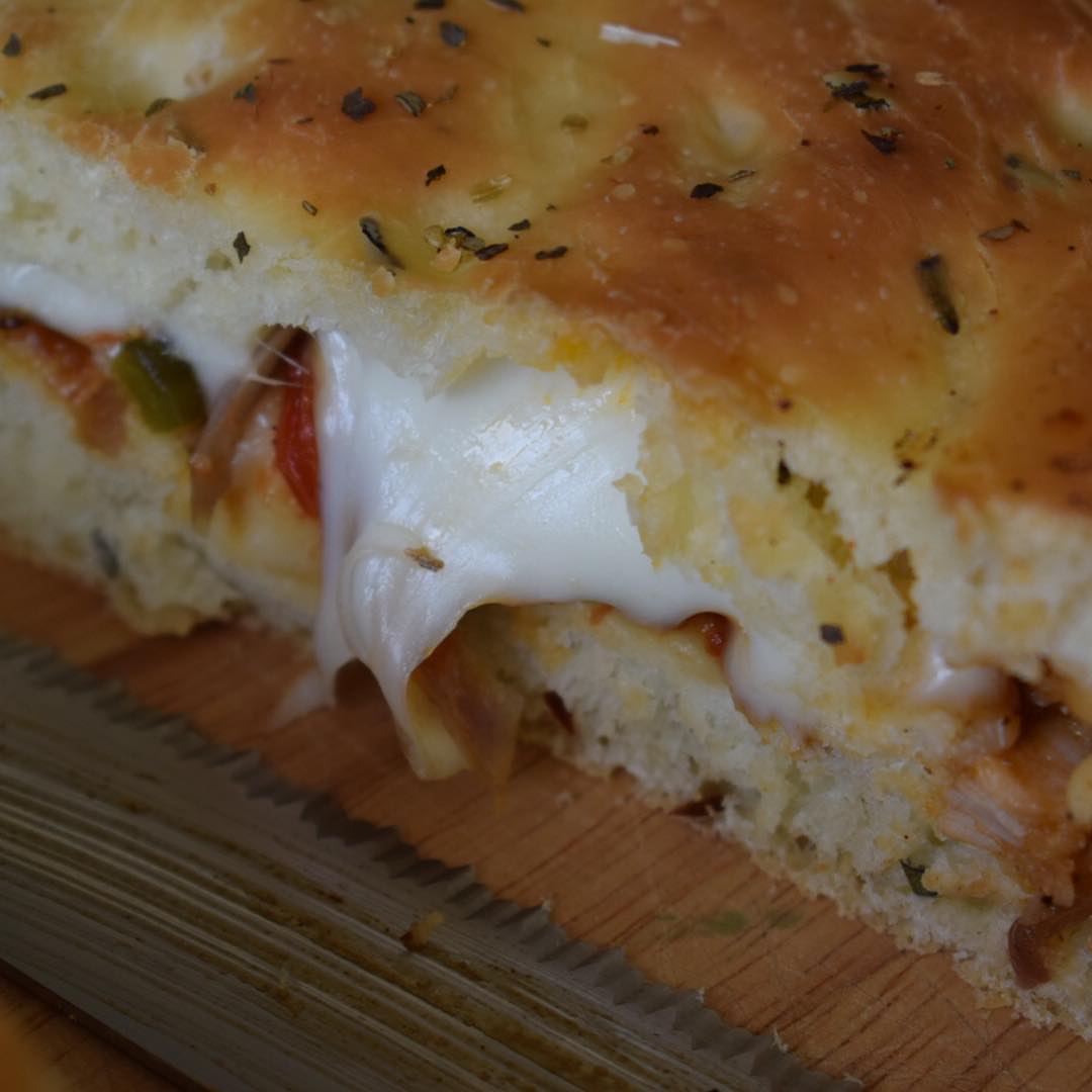 حشوة البيتزا بالخضار المشوية للفوكاتشا صوص البيتزا معمول بيتي❤grilled veggie pizza with ho