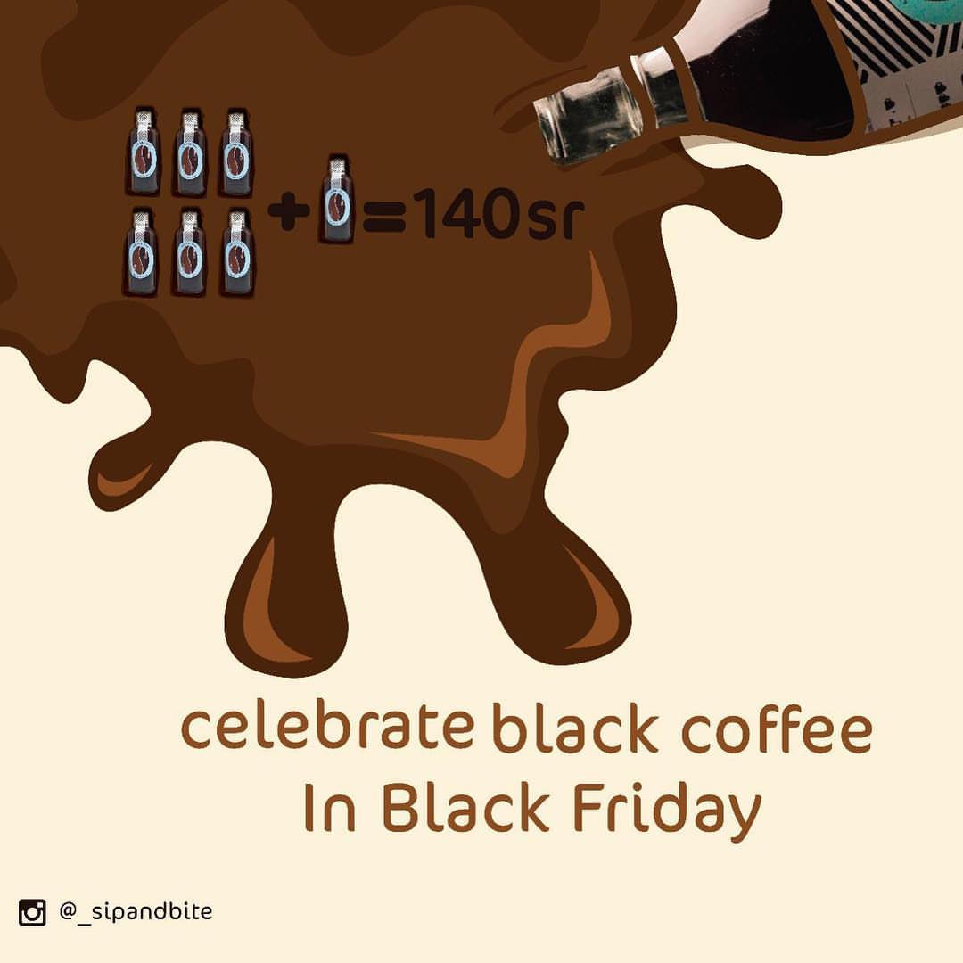 احتفلو معنا بتخفيضات #الجمعة_البيضاء ☕️ . Celebrate #blackfriday with black coffee ☕️ wi