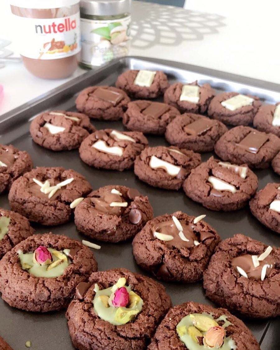 Chocolate cookies #ميني_كوكيز #مخبوزات #مناسبات #الاسر_المنتجه #المدينة #المدينة_المنورة #