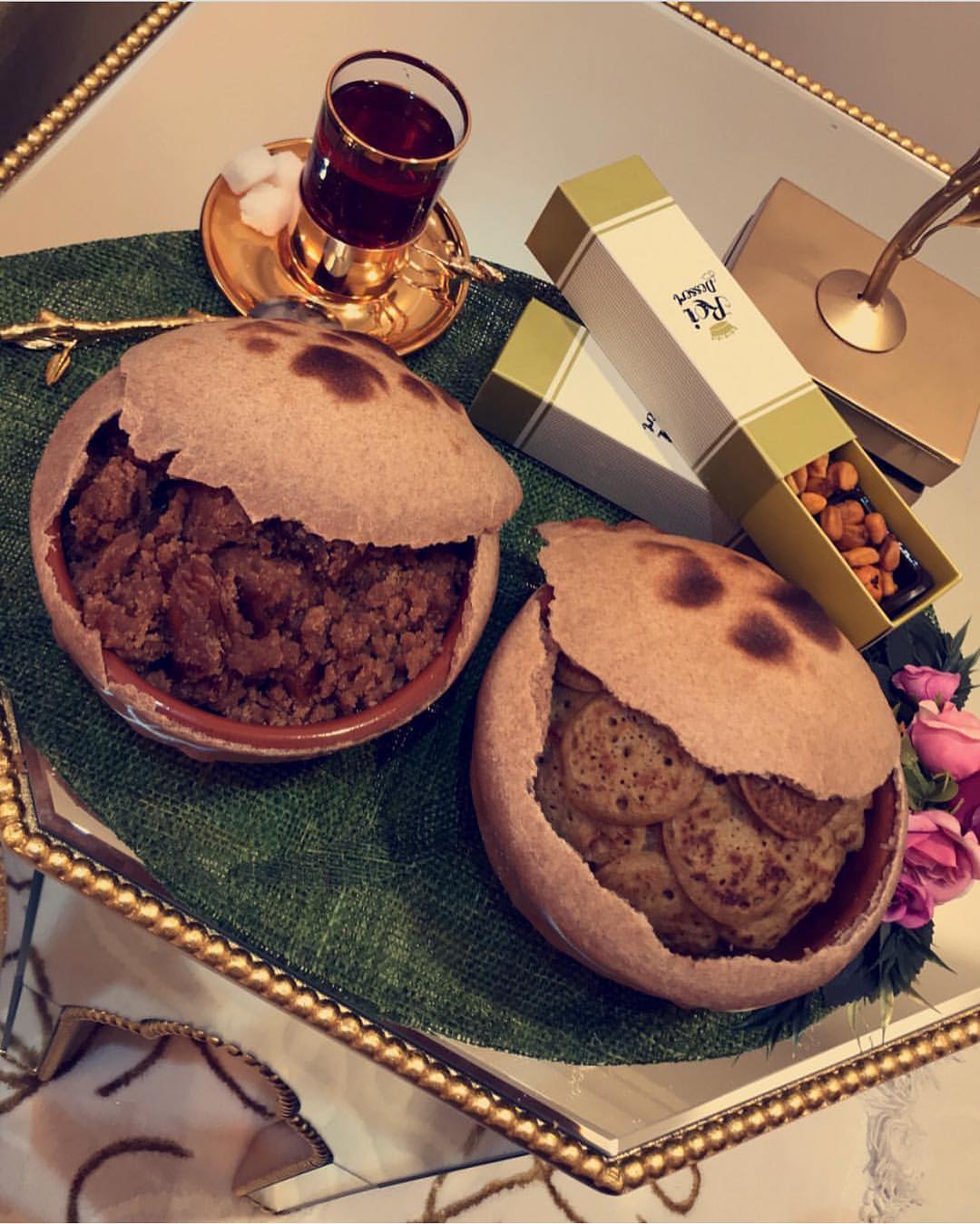 تقديم زبونتي ماشاء الله عليها بالعافيه #كريب #كريب #كريب #فخار #فخاريات #خبز #مصابيب #صبيب