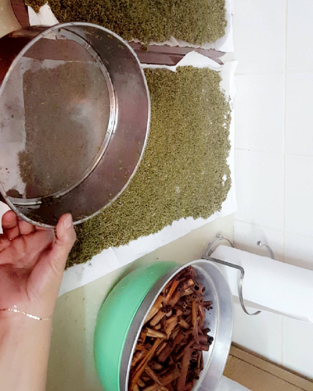 مرحلة التجفيف #بهار #بهارات