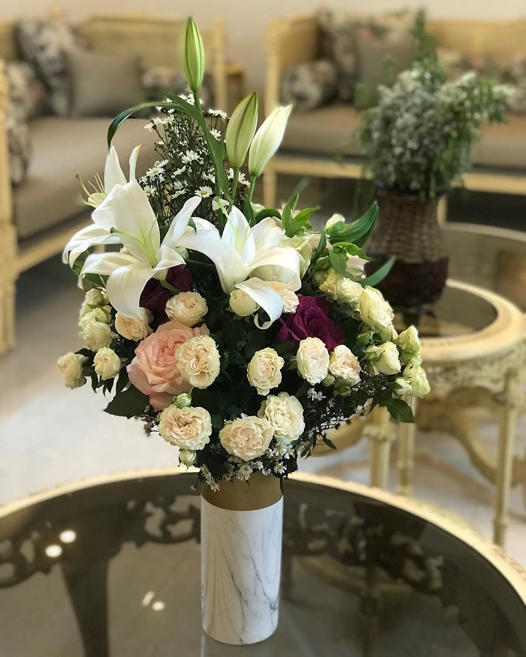 -للإستفسار والطلب : - ☎️ what’sapp: #سلة_الحلوى #سلة_أزهاري #باقة_ورد #باقة #ورد #ورود #فل