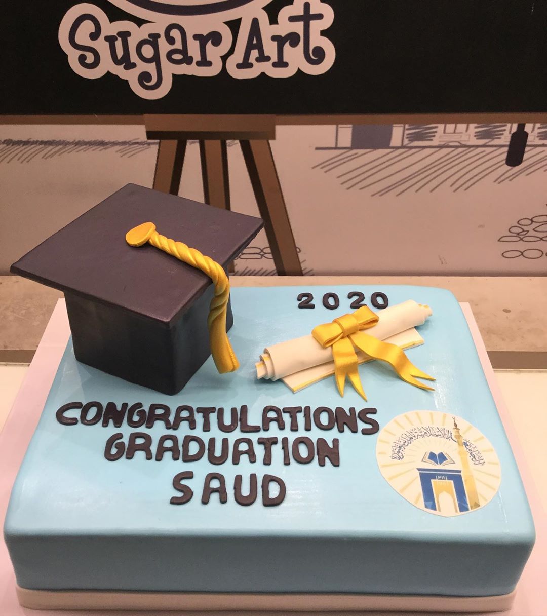 #كيكةالعيد مع فنون السكر #eidcake احجز الآن السعر ١٥٠ ريال فقط.