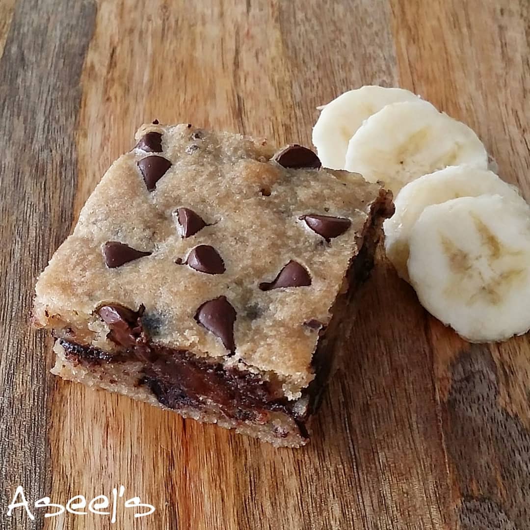 براوني بالموز Banana Brownies ٩ حبات ب ١١٠ ريال #jeddah #ksa #saudiarabia #sweet #happines