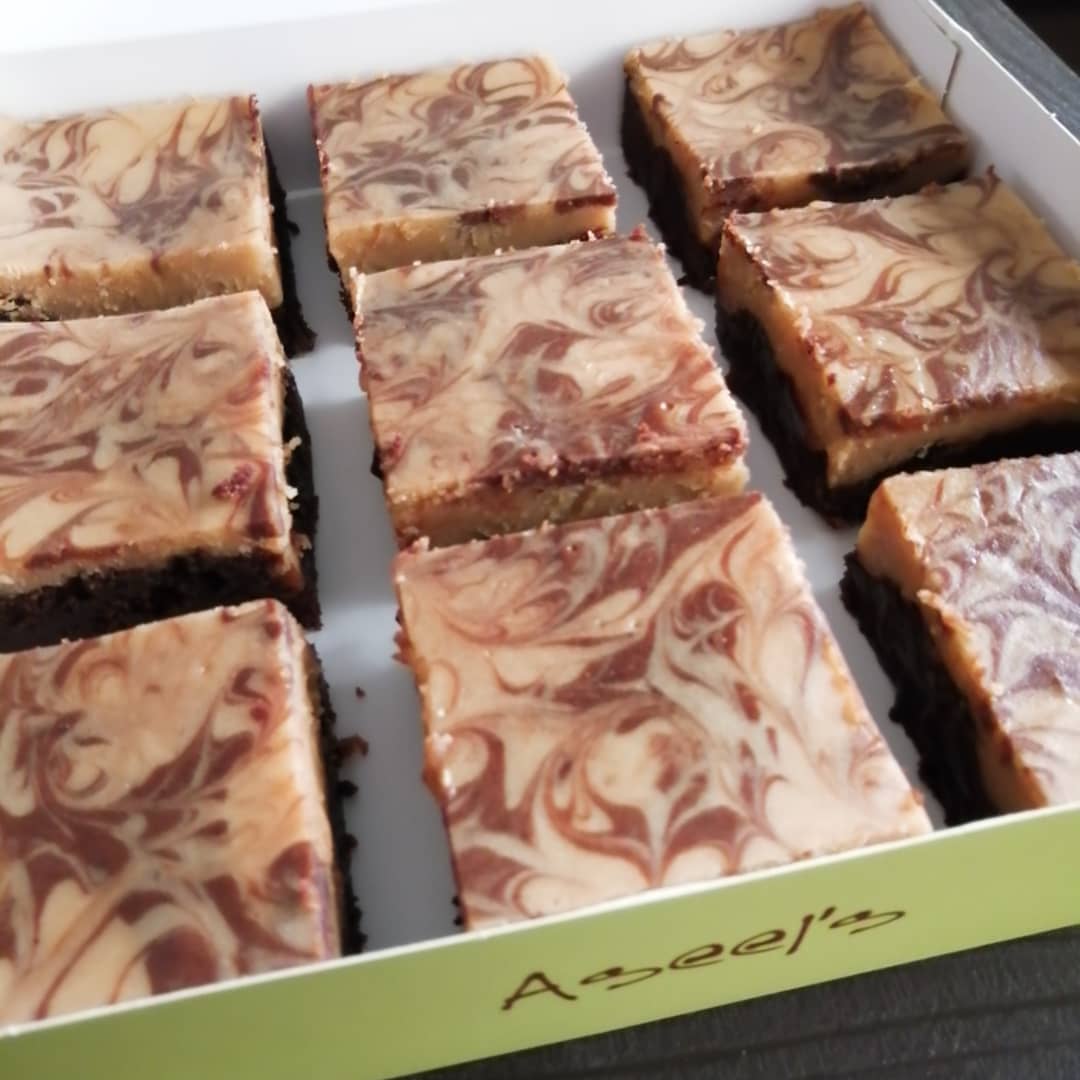 براوني بالفول السوداني Peanut Butter Brownies