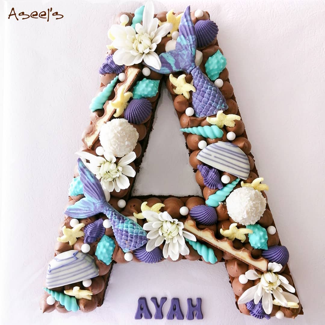 Brownie Letters | A‍♀️ #jeddah #ksa #saudiarabia #sweet #happiness #chocolates #chocolate