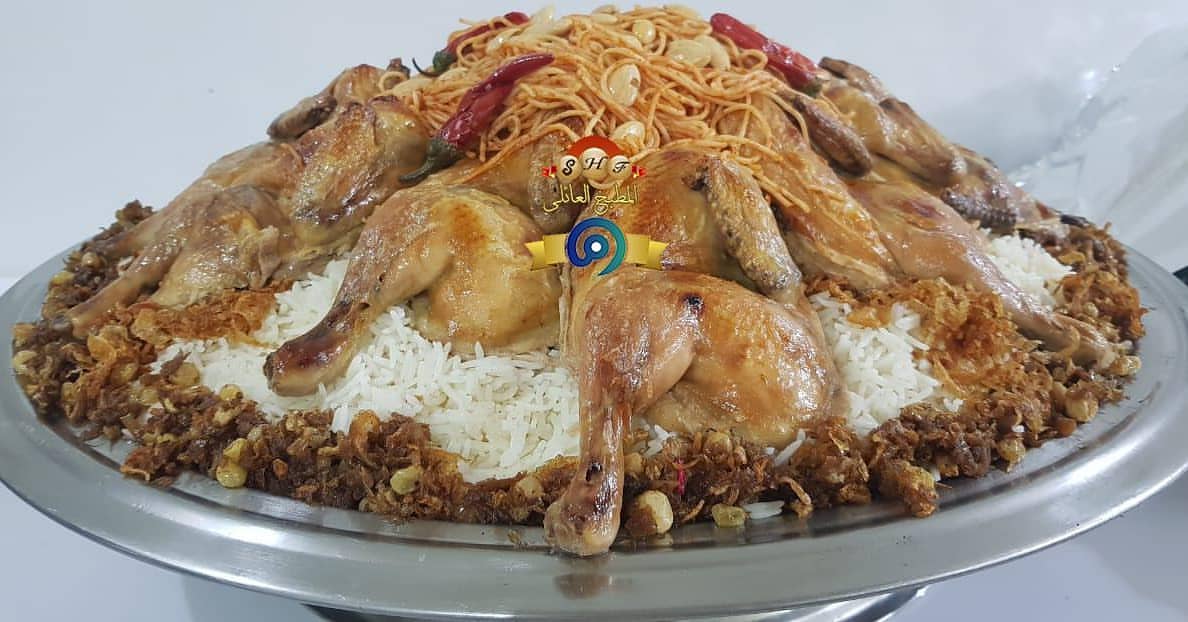 طلبية عميلتنا رز بالخلطه بالدجاج المحمر عروضنا المميزه #بوفيهات #عروض #طبخات_امي_رحمها_الل