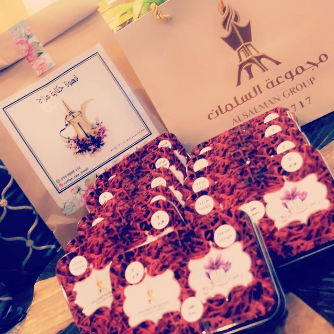 الزعفران المستخدم لقهوة حكاية مزاج زعفران السلمـــان سوبـــر نقيـــل اسباني درجة أولى و بـ