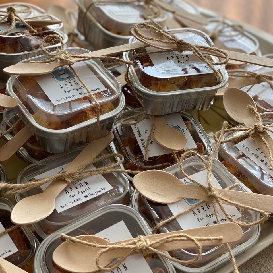 Our new mini brioche pudding cups.. is perfect for friends or family gathering