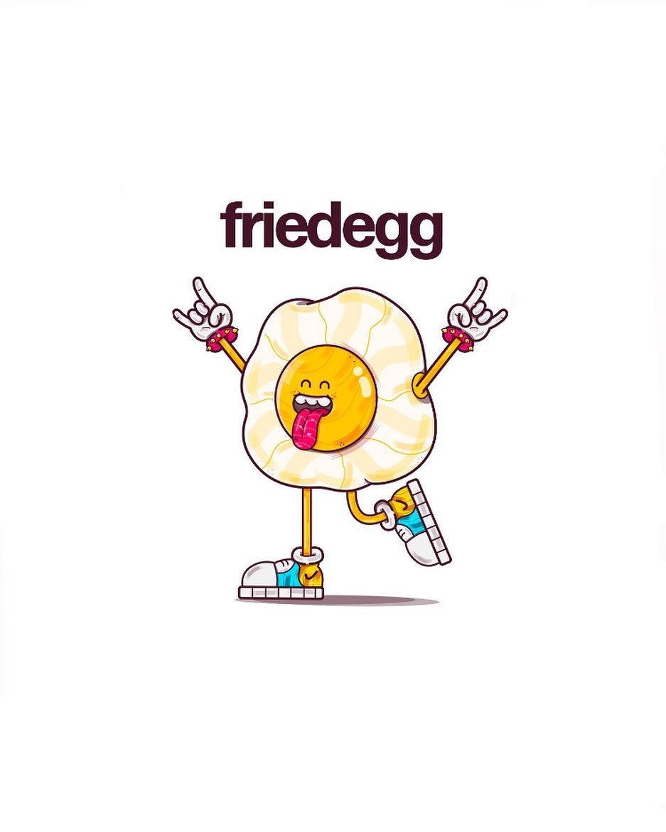 difference between friday and fried eggs. Friday comes at the end of the week, whereas a f