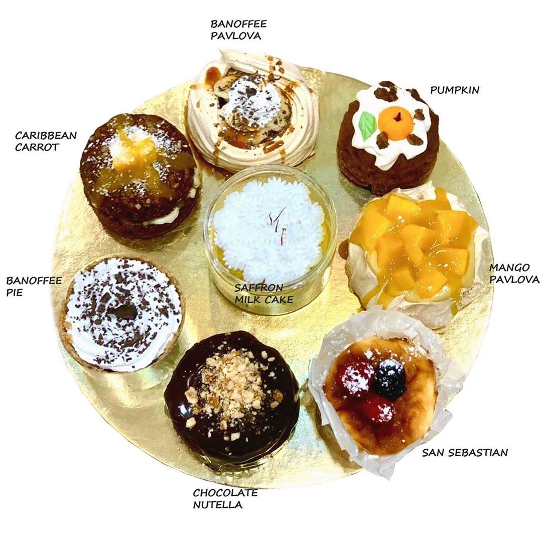 Enjoy life and eat cakeقطع كيك بنكهات متعدده مميزه