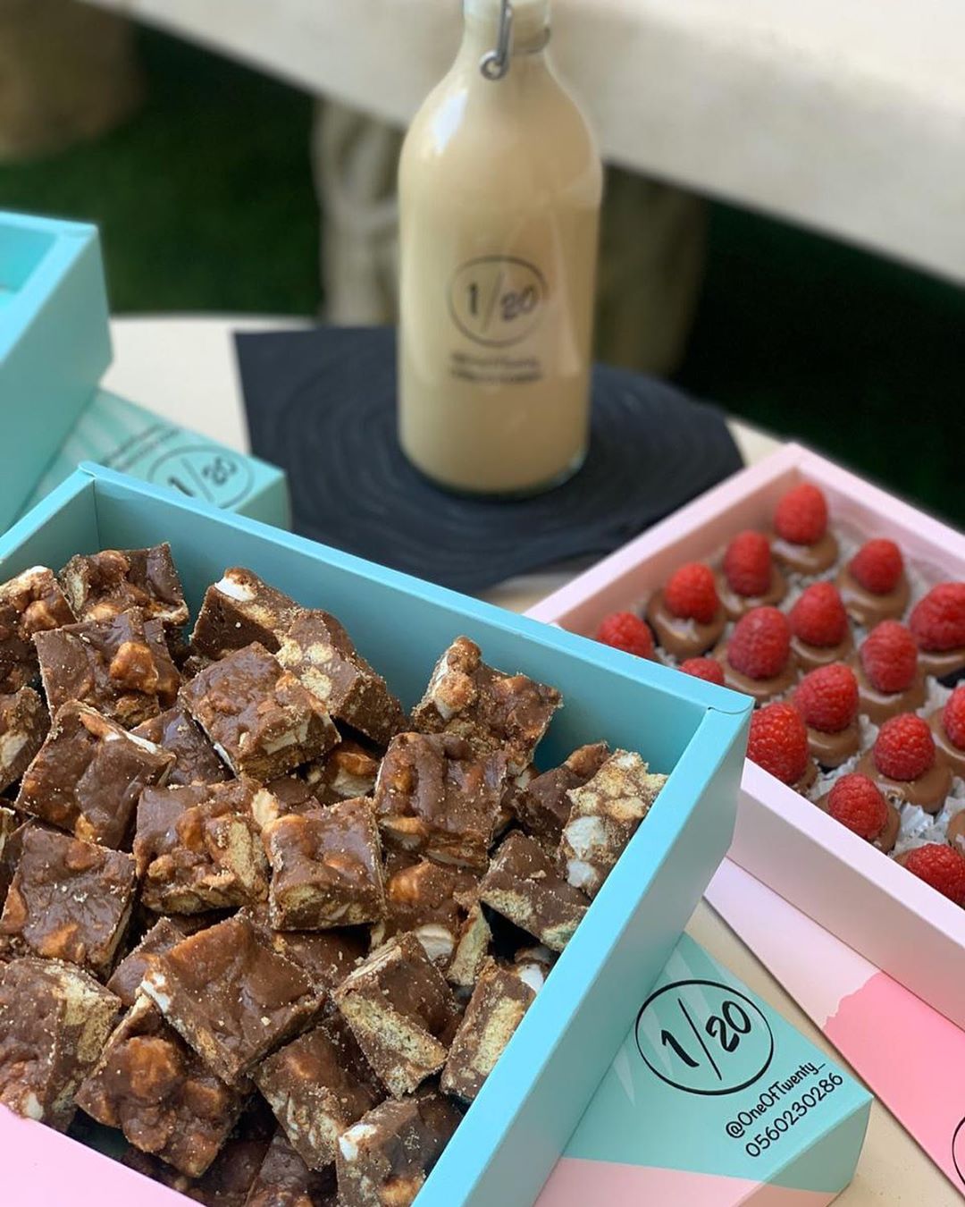 RockyRoad , Raspberry balls and spanish latte ♥️♥️