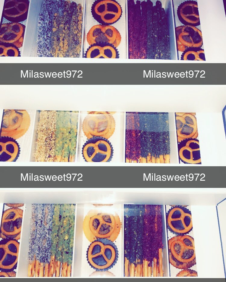 Milasweet972 اعواد البريتزل و المشكل ❤️ بنكهات متعددة #برتزل #برتزل #برتيزل #برتيزل_حالي_م