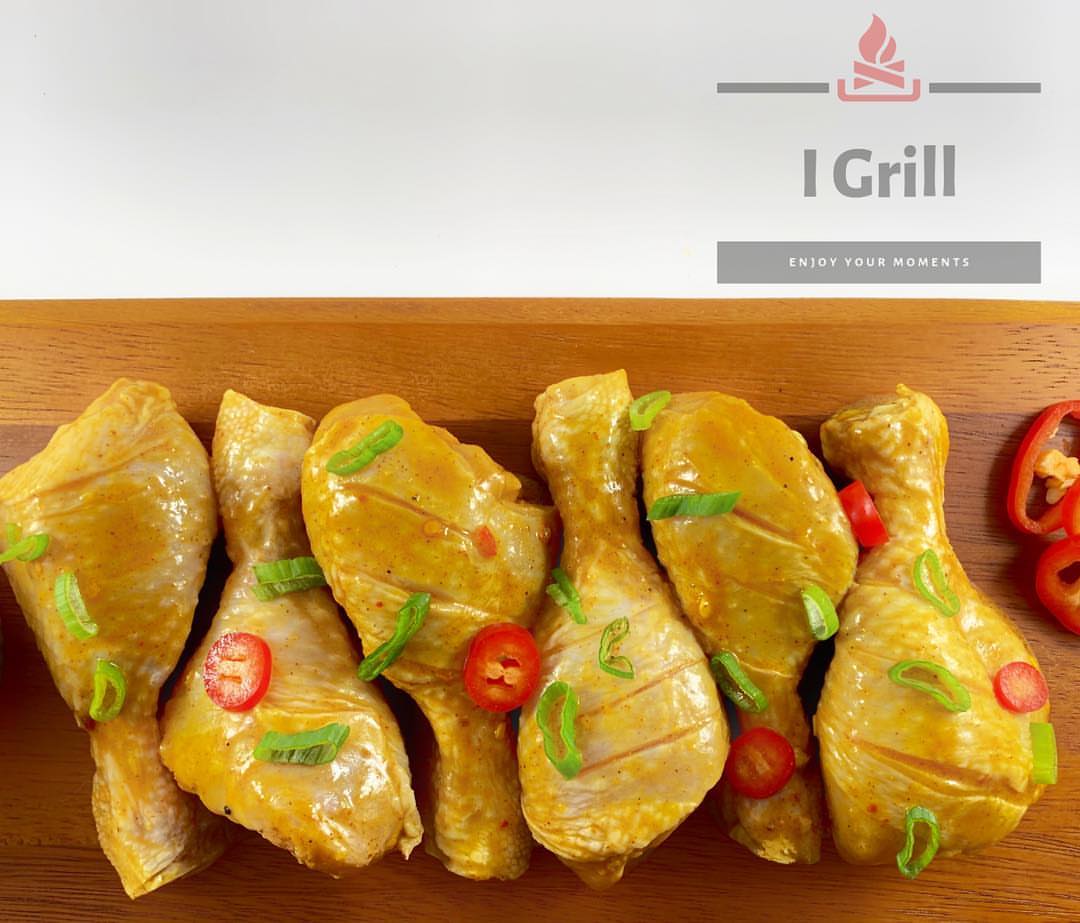 سيقان الدجاج متبلة حسب اختيارك من تتبيلاتنا المميزة#igrill #dammam #khobar #dhahran #bbq#ش