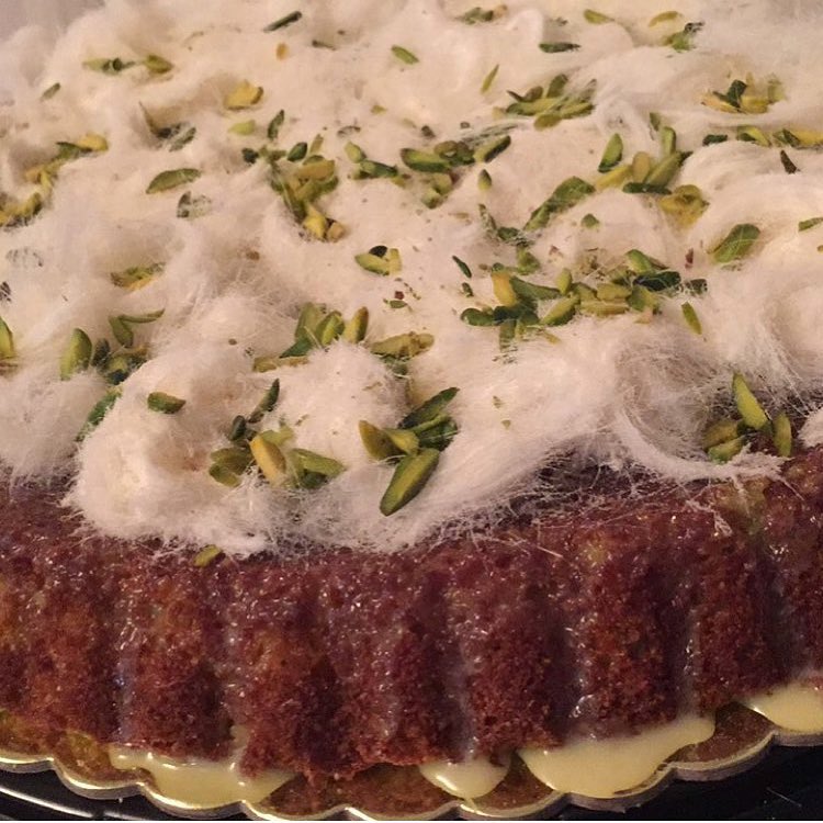 بسبوسة بغزل البنات والفستق للطلب دايركت أو واتس ،،والمنيو بالبايو #ورق_عنب#ملفوف#جريش#رز_و
