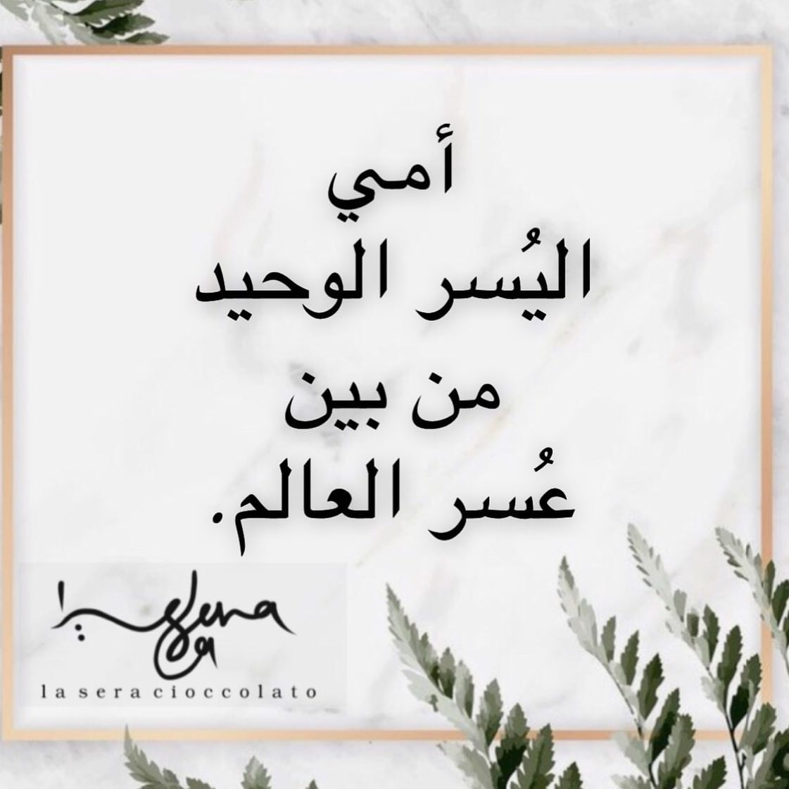 ‎‏" أمّا عن أُمي فلا اقتباس ينصفها، و لا نص يكفي للحديث عنها، هي الفضلُ، هي الخيرُ، هي الك