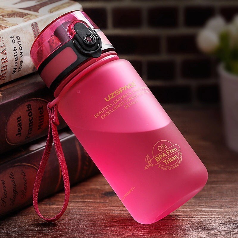 ‍♂️مطارة ماء رياضية(350ml) الألوان المتوفر:زهري-ازرق-اخضر-اسود جودة عالية #زجاجة_ماء#كوب#م