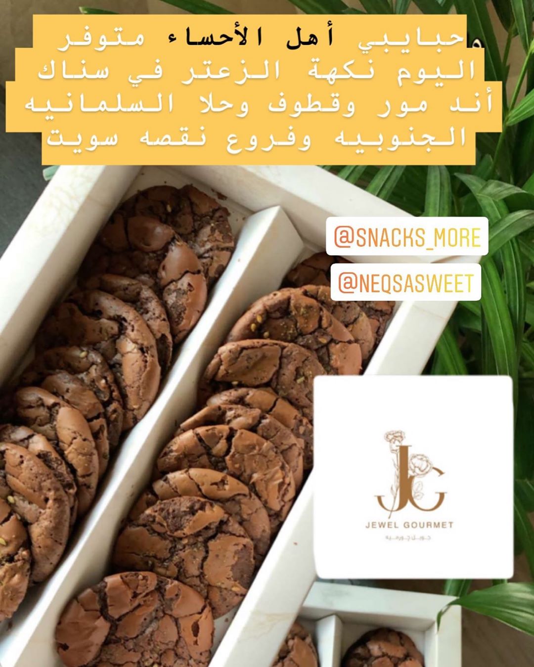 #جويل_چورميه #الدمام #الخبر #الظهران #الأحساء #براونيز_كوكيز