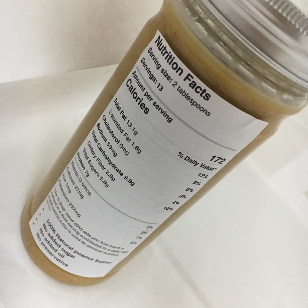 Home made 100% natural peanut butter No added sugar no oil no No preservative 40 Sr/400 gm