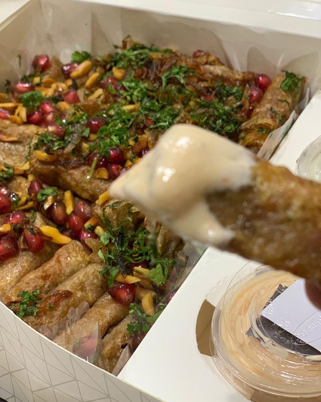 نشكر اللطيفة نادية على الصورة ♥️ وهني وعافية ♥️ #لفائف_مسخن#مسخن#دجاج_#حبة_ورا_حبة#ورق_عنب