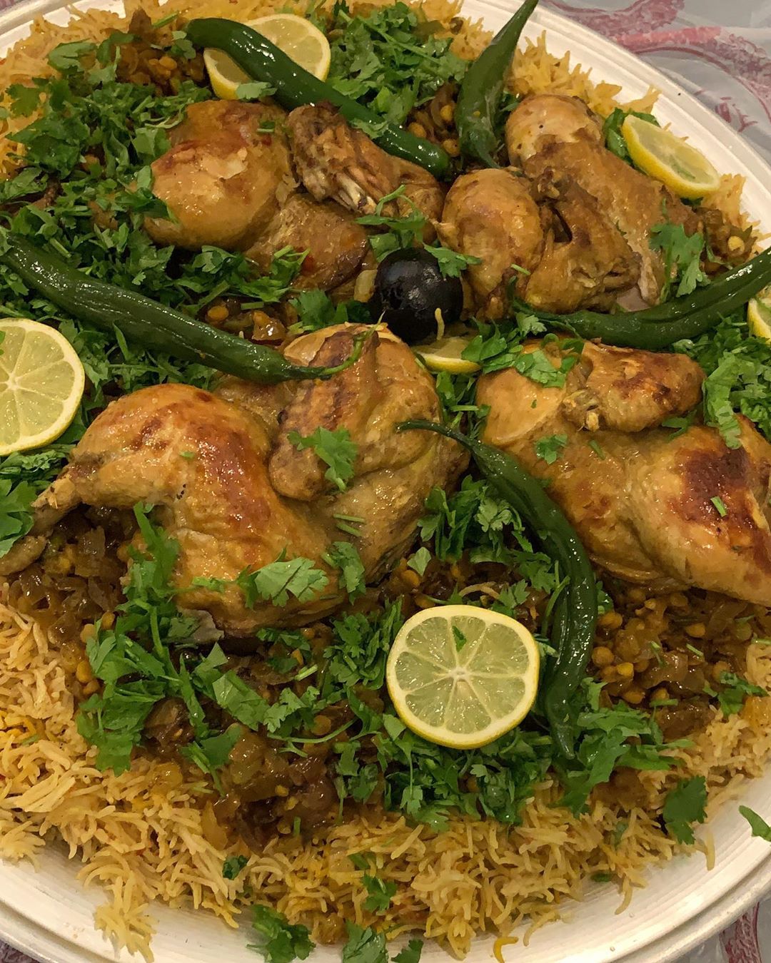 كبسة دجاج مجنونه عليهم بالعافية الي طلبوها #طبخ #طبخ_بيت #سنعة #كبسة_دجاج #كبسات #حمسات #ا