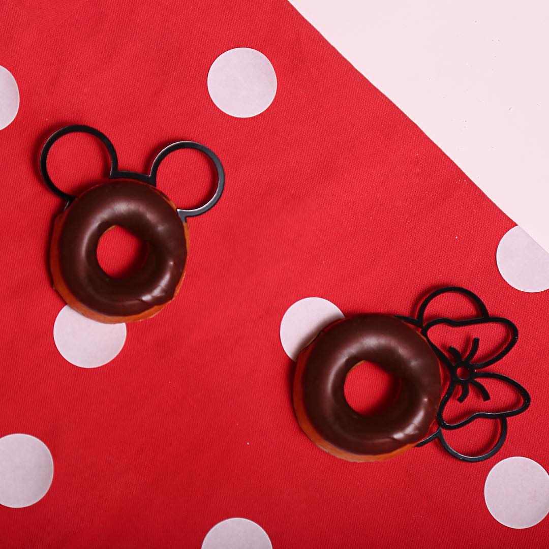 Micky and Minnie donut toppers available now art direction by