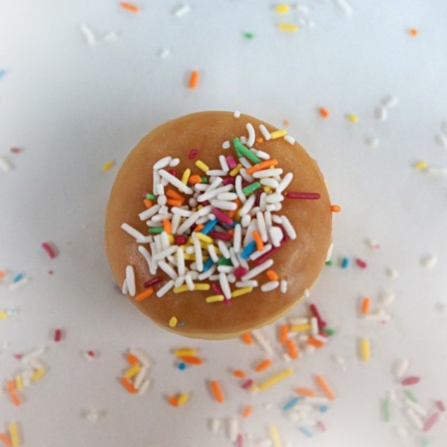 Birthday funfetti donuts, hope you all had a great weekend #duet #jeddah #pistachio #rose
