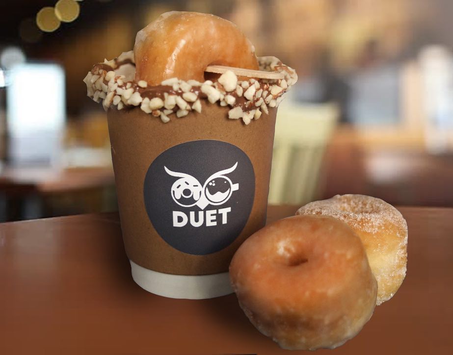 Happy Friday everyone ❤️ #donutlovers #coffee #coffeelovers #duet #sprinkles #vegandonuts