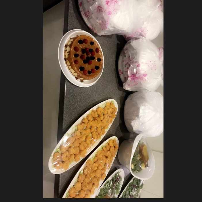 طلبية اليوم #سلطات #سلطه #حلا #شيز_كيك #شرمب #داينمت_شرمب