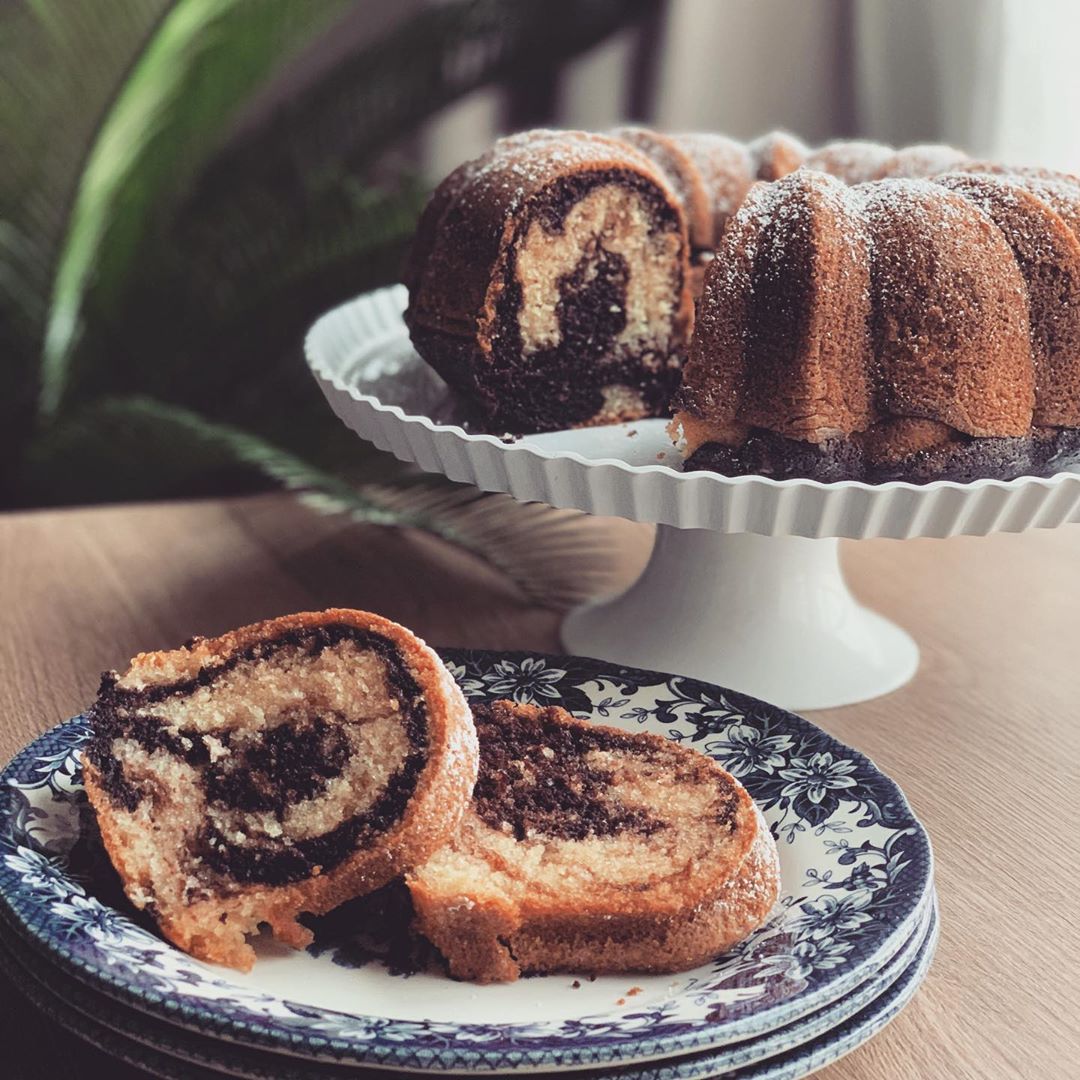 عرض لفترة محدودة الكيكة الرخامية ( marble cake ) ب 50 ريال فقط ♥️