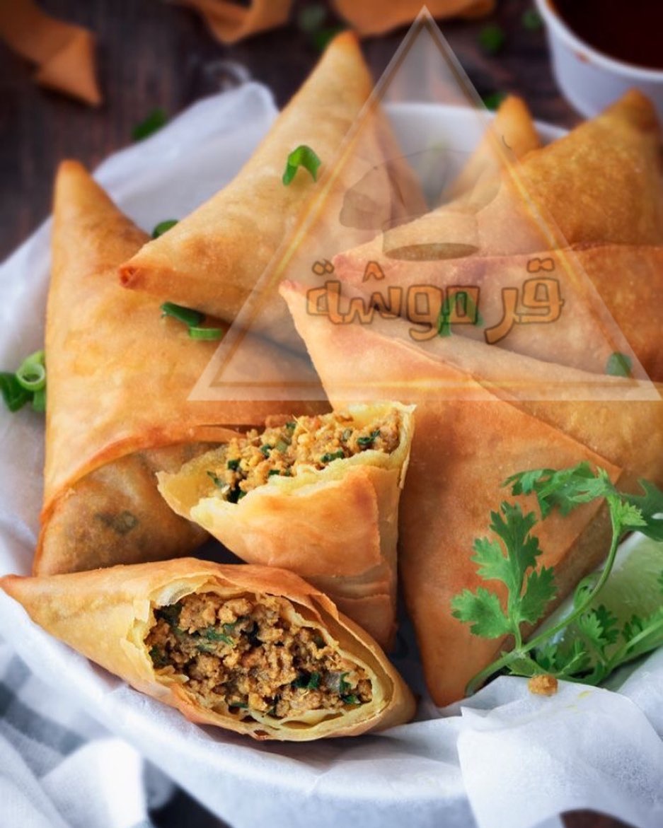 سمبوسة جاهزة للتوصيل (لحم _ميني كيري_اصابع الحبن_دجاج_جبن مثلث _ جبن كيري) #سمبوسة#قرموشة#