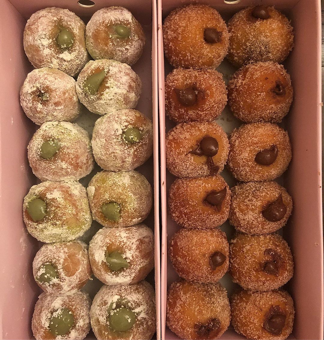 Available now pistachio and nutella متوفر الأن نوتيلا و فستق