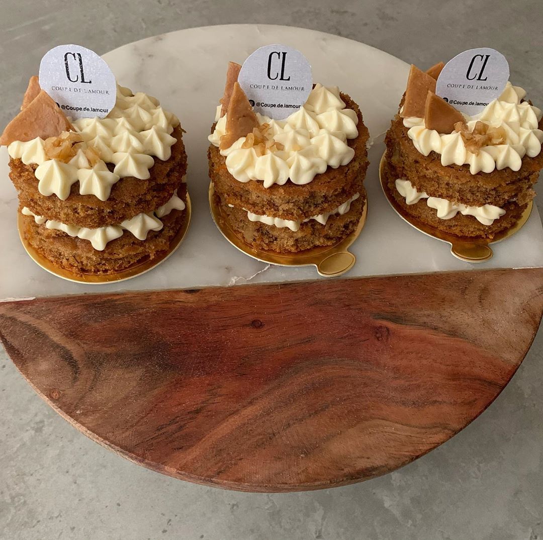 ⠀ Mini Carrot Cake ❤️✨! #coupe_de_lamour bakery