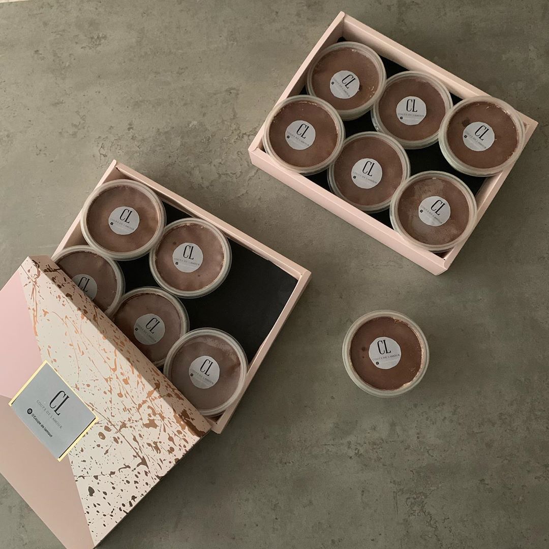 بوكسات اكواب التيراميسو #coupe_de_lamour Bakery #كوبي_دي_لامور