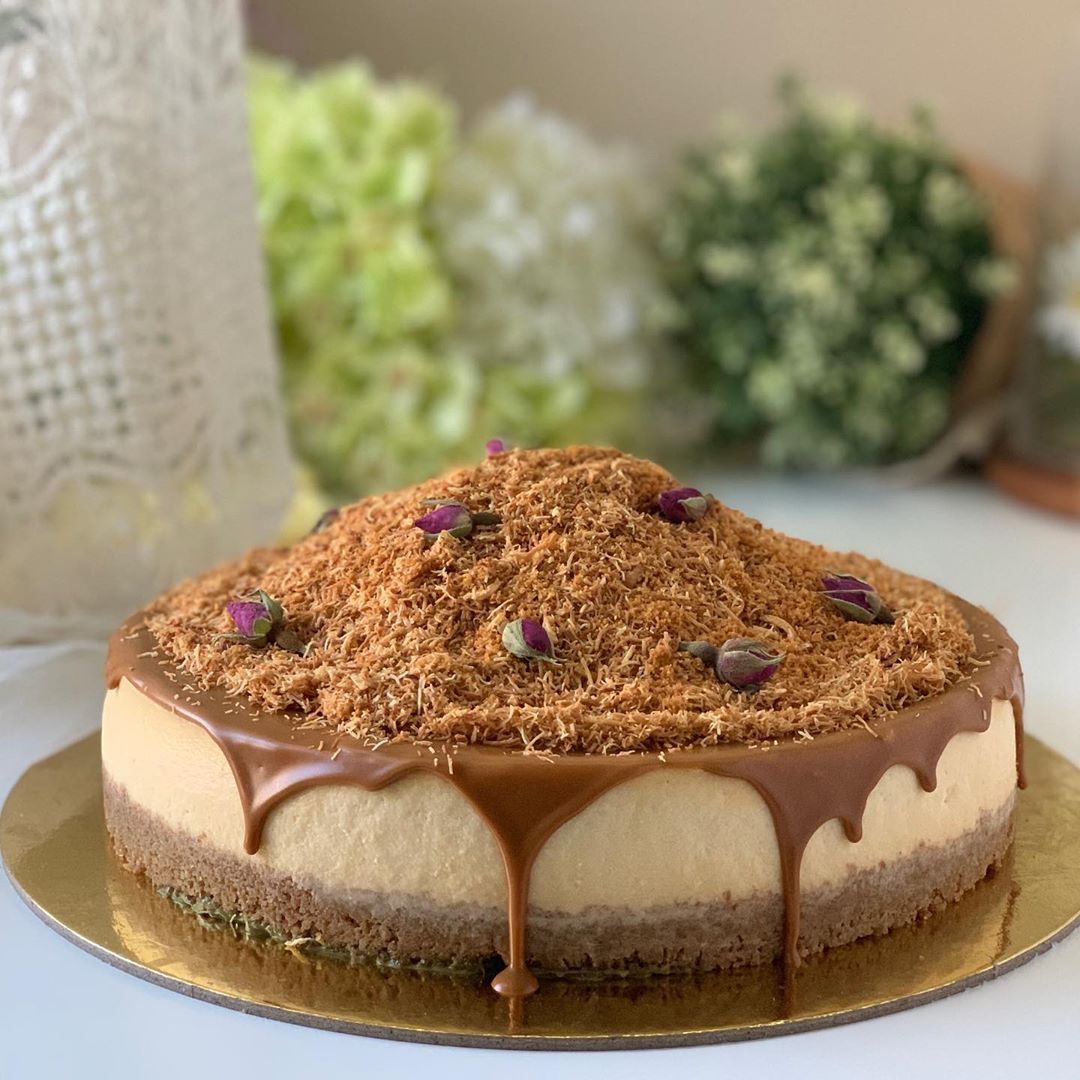 كنافه لوتس تشيزكيك.. • • نستقبل طلباتكم لغداً