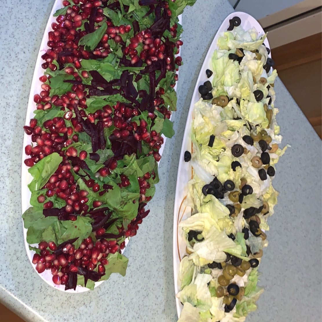 طلبية اليوم سلطة جرجير وسلطة خس