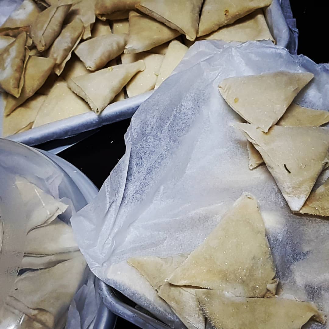 سمبوسة #دجاج و#جبن #لذيذ