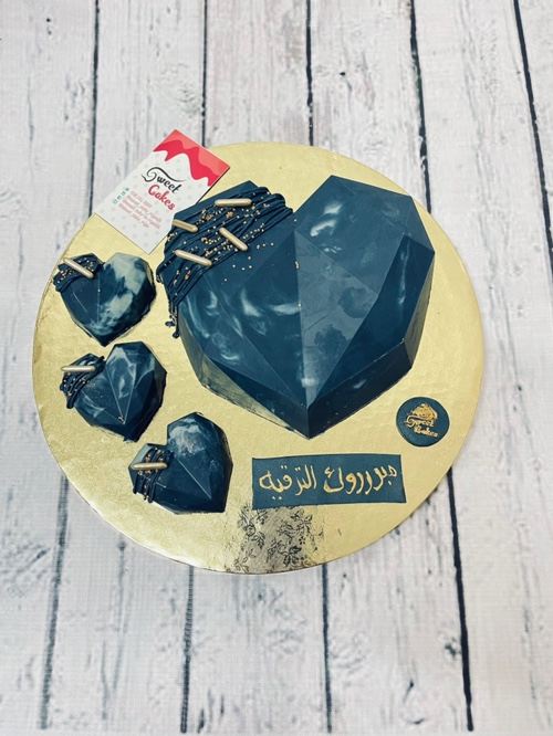 قلب ازرق داكن