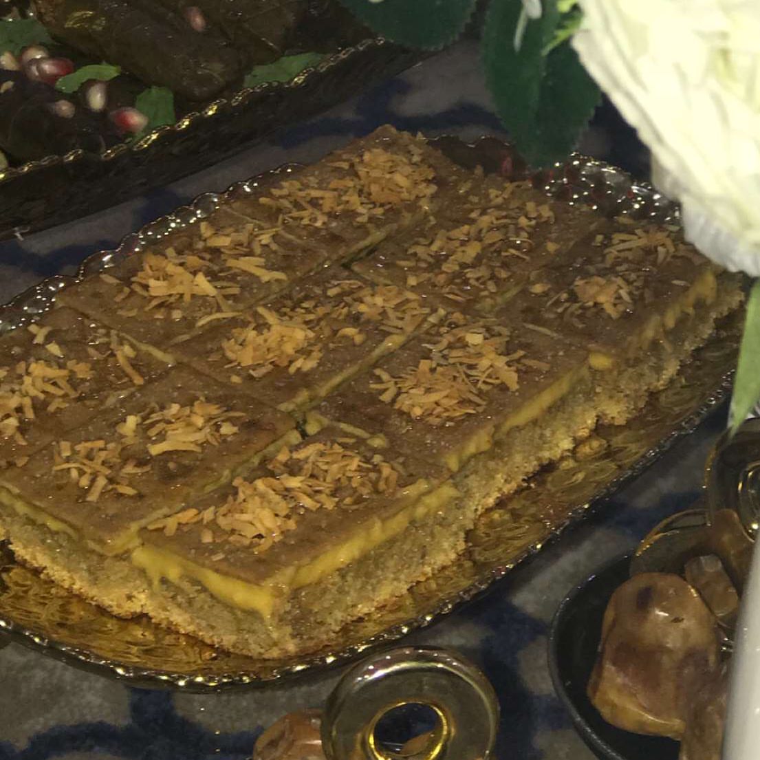 بسبوسة لآتيه❤️ #بسبوسة#مستاف_الرياض #الخميس#طبخ#حلا_قهوه #جمعه #بنات #